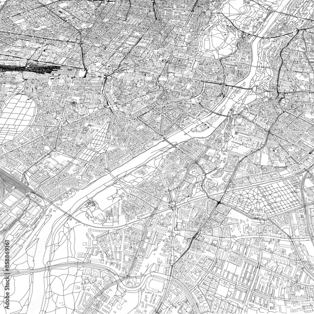 Fototapeta premium 3D illustration of city and urban in Munich Germany