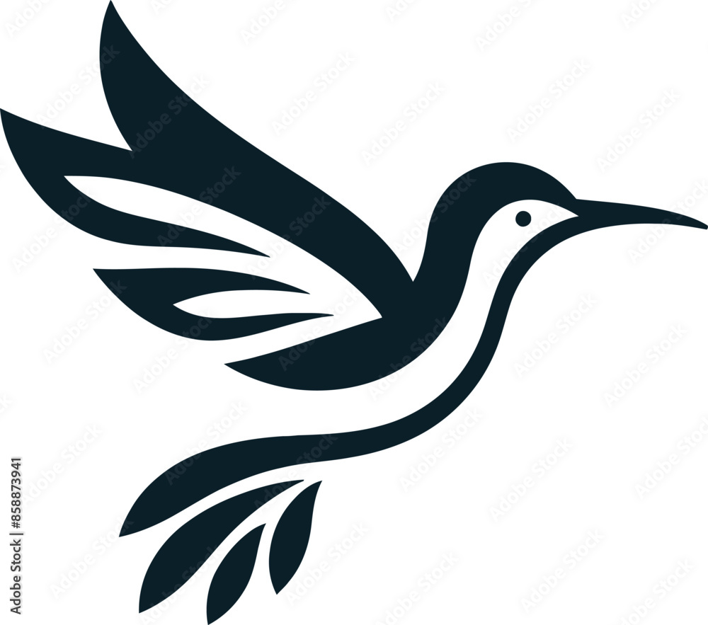 Flying Bird Icon silhouette vector illustration design Flying Bird Icon silhouette vector illustration design