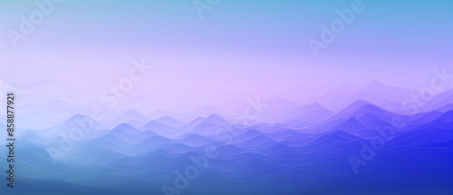 Abstract Gradient Landscape with Soft Wavy Lines in Blue and Purple Tones © generAte Ideas