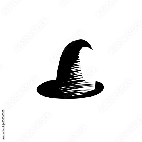 halloween witch hat icon