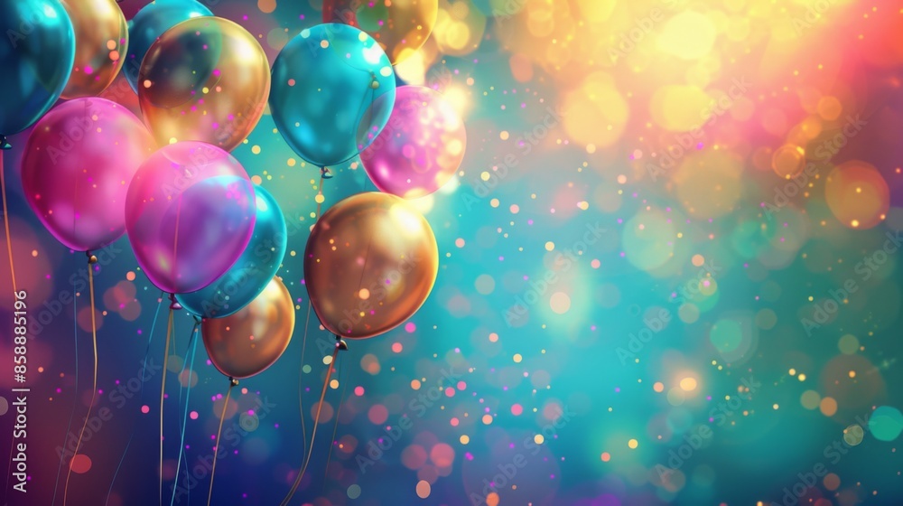 Abstract Holiday Background with Balloons. Can be used for advertisment, promotion and birthday card or invitation Abstract Holiday Background with Balloons. Can be used for advertisment, promotion and birthday card or invitation