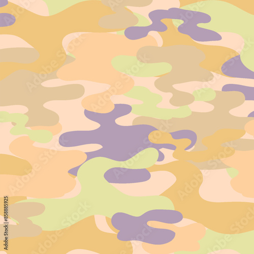 Colorful abstract shapes in a seamless pattern
