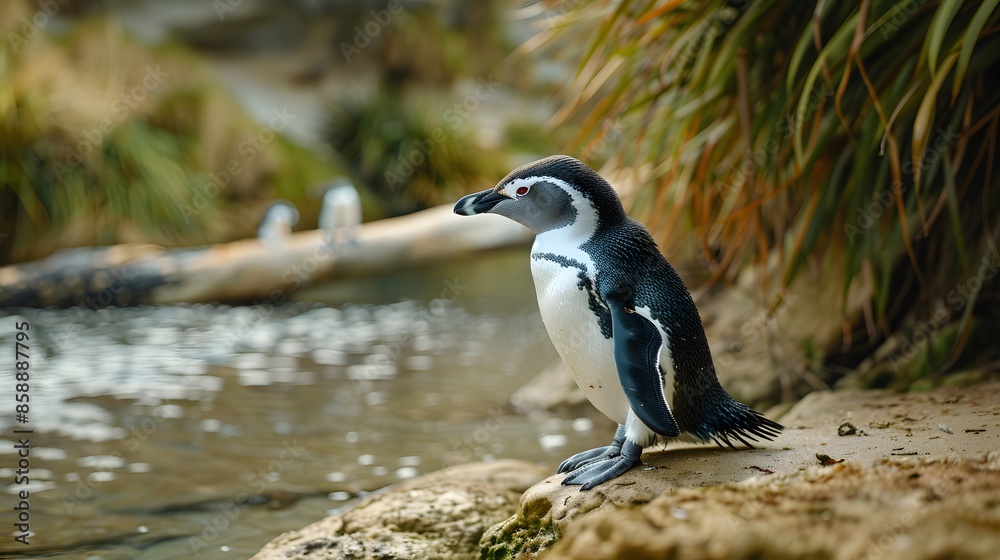 Obraz premium Neuseeland Oamaru Pinguin Strand. 