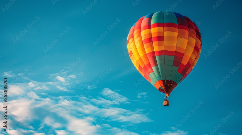 Colorful Hot Air Balloon Floating in Clear Sky During Daytime Colorful Hot Air Balloon Floating in Clear Sky During Daytime