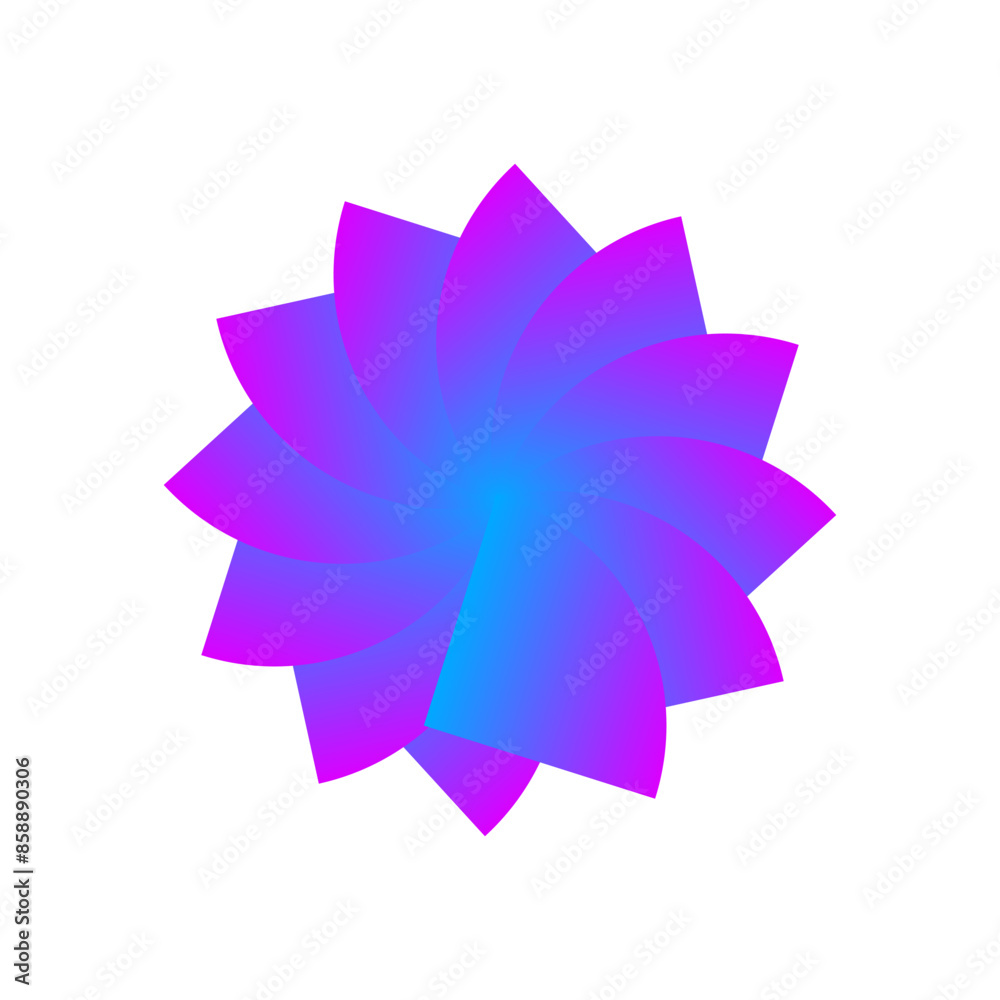 purple blue flower gradient vector eps purple blue flower gradient vector eps