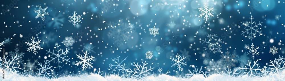 Abstract winter background with falling snowflakes. Abstract winter background with falling snowflakes.