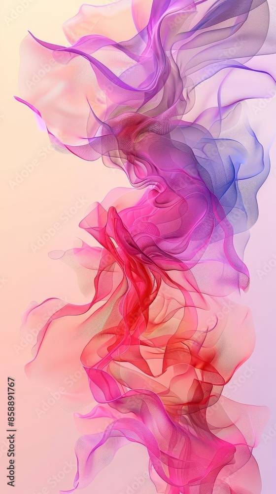 Vertical post with a delicate design and gradient background, ideal for contemporary social media posts.