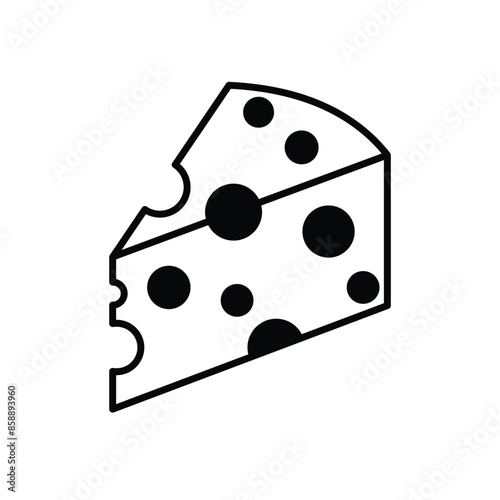 Cheese vector icon
