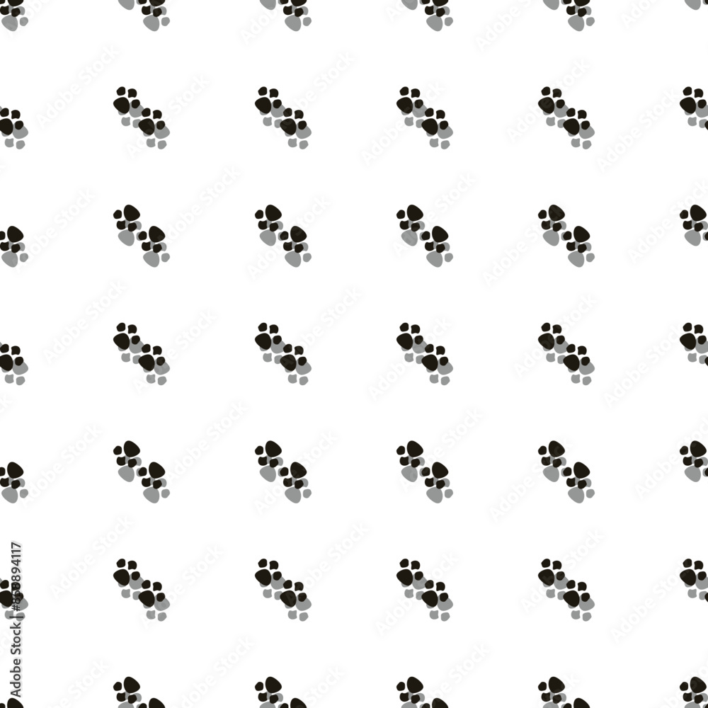 Cat Footprints Pattern Background Cat Footprints Pattern Background