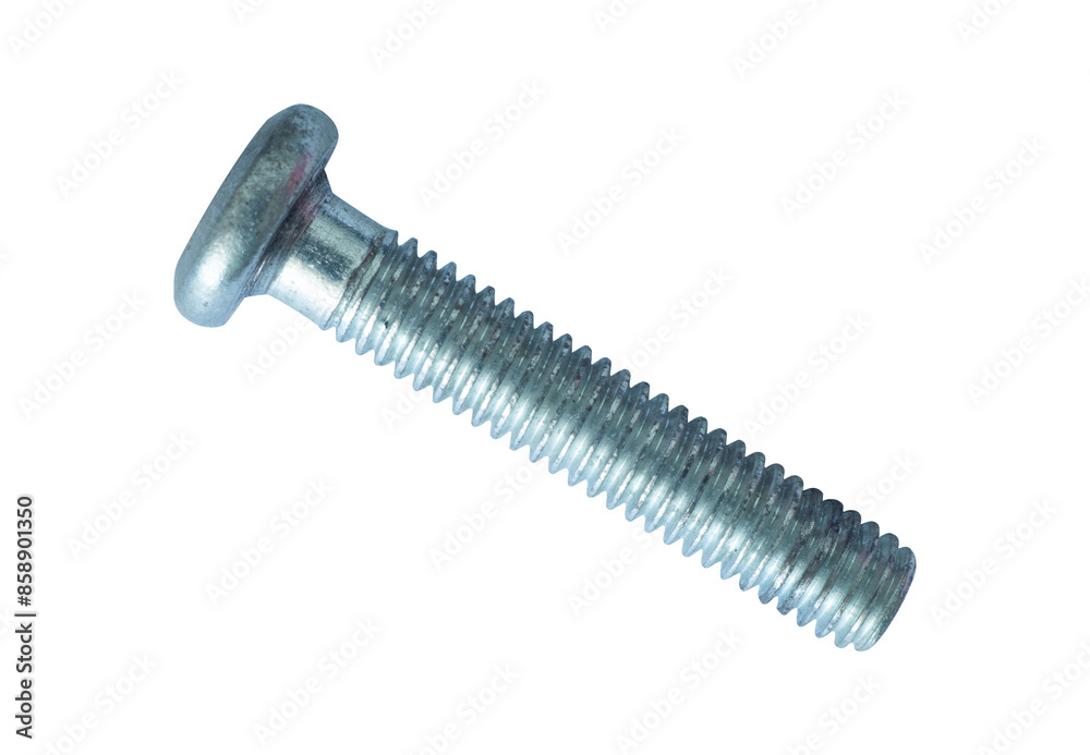 Silver bolt isolated for mechanic design element Silver bolt isolated for mechanic design element