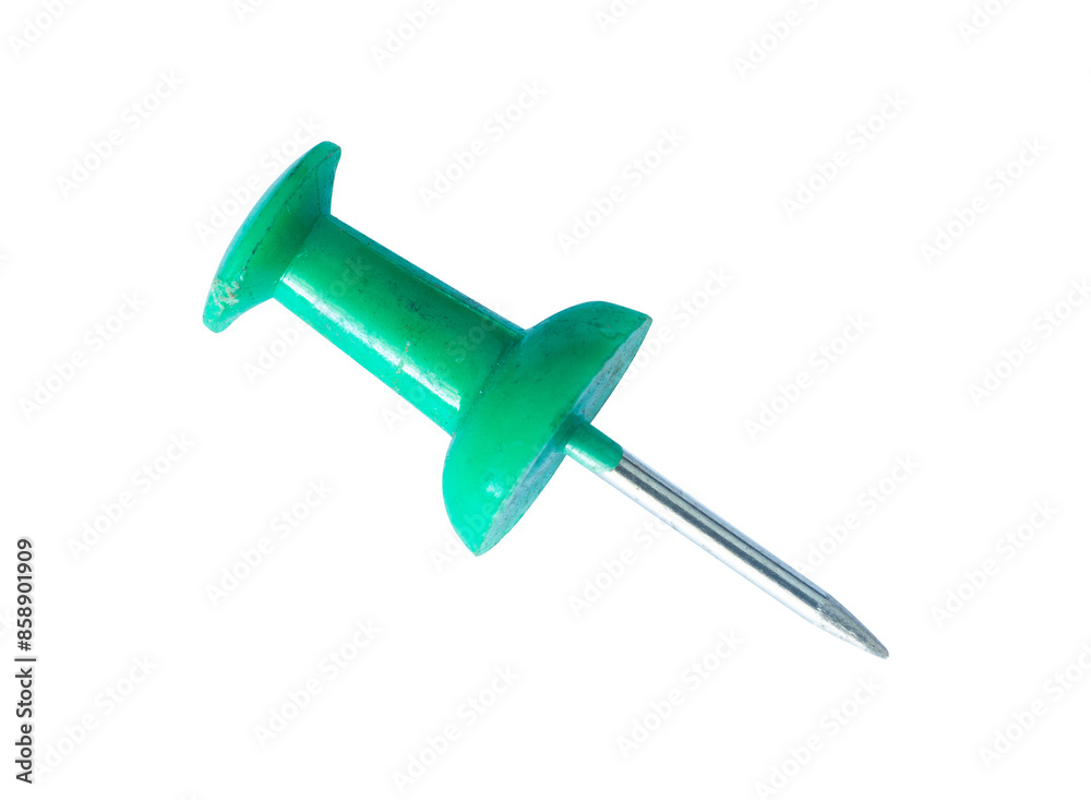 green push pin isolated element green push pin isolated element