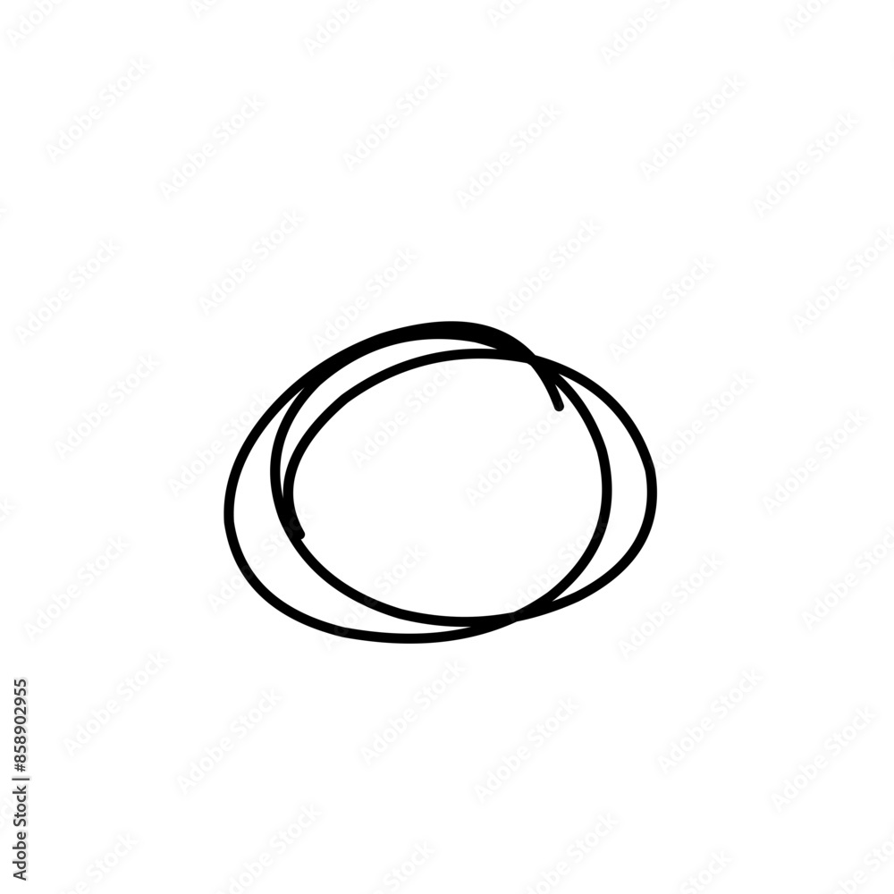 hand drawn doodle ellipses hand drawn doodle ellipses