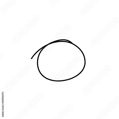 hand drawn doodle ellipses