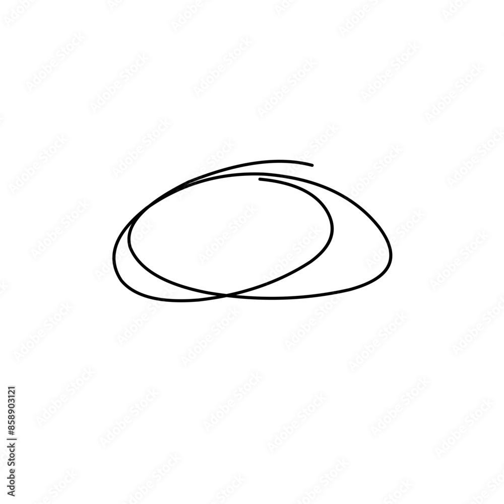hand drawn doodle ellipses hand drawn doodle ellipses
