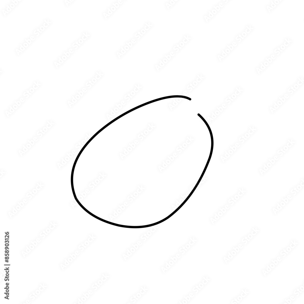 hand drawn doodle ellipses hand drawn doodle ellipses
