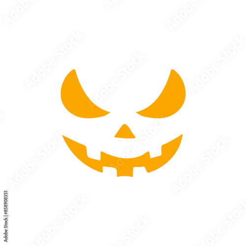 Halloween scary pumpkin face