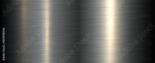 Brushed metal texture background, shiny lustrous metallic 3d background.