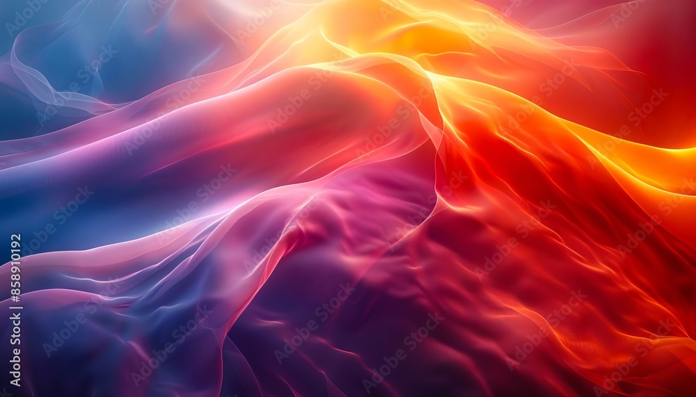 Fototapeta premium A colorful abstract image of a flame.