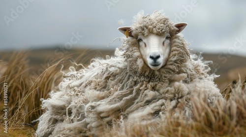 A sheep being sheared its coat of weightless wool transforming into a warm and cozy garment.
