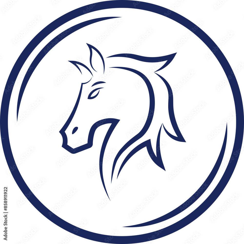 Fototapeta premium Horse Head Logo
