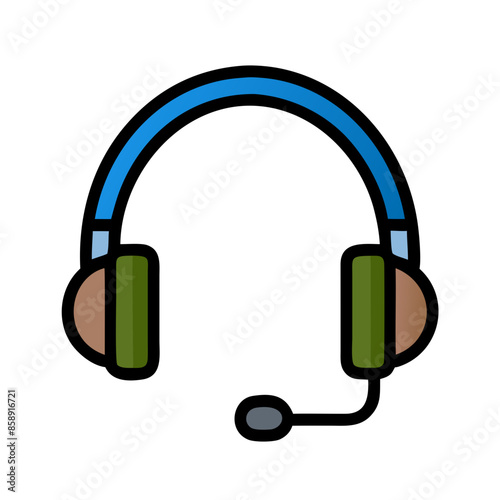 headphones icon on white