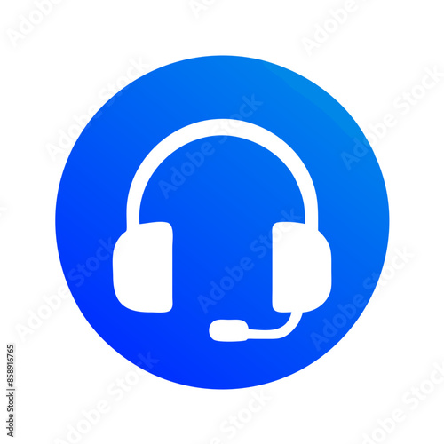 headphones icon on white