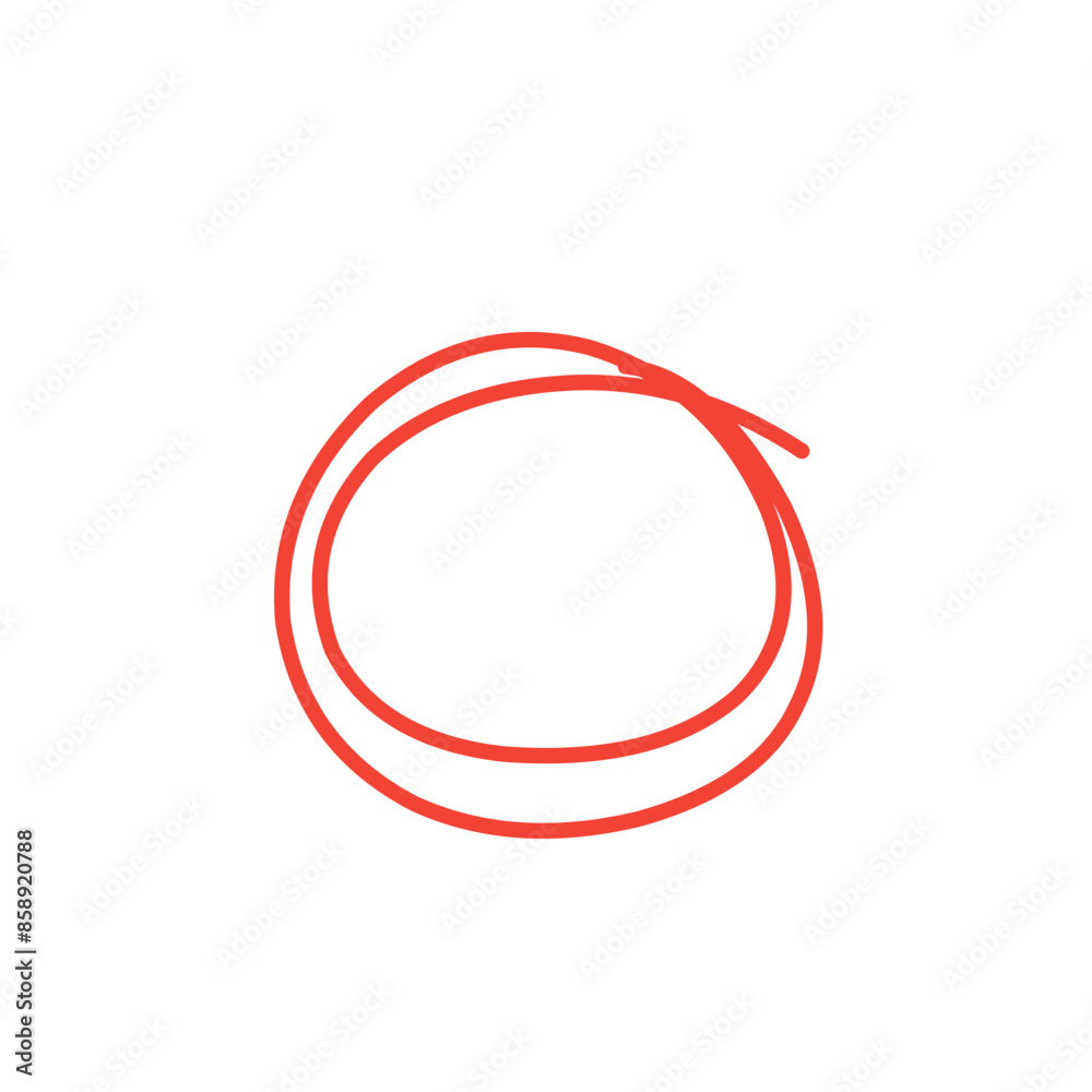 hand drawn red oval hand drawn red oval