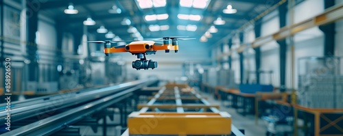 Futuristic Drone Delivering...