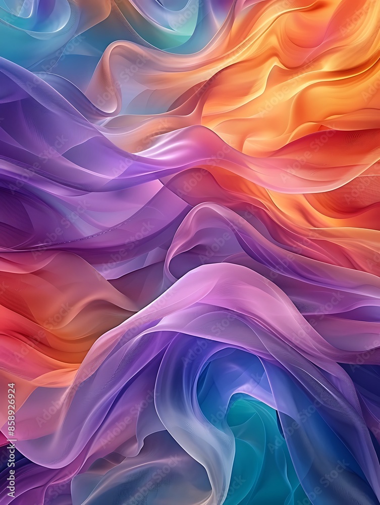 Obraz premium Aerial View of Colorful Swirling Wool Textures