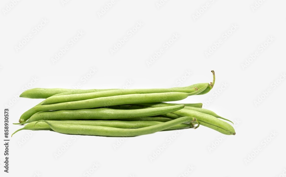 Organic Bean Pile Isolated on White Background with Copy Space Organic Bean Pile Isolated on White Background with Copy Space