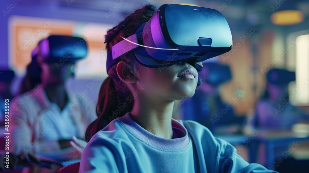 Imagine a virtual reality classroom where students from around the world gather to learn in an immersive environment, breaking geographical barriers and revolutionizing education. Imagine a virtual reality classroom where students from around the world gather to learn in an immersive environment, breaking geographical barriers and revolutionizing education.