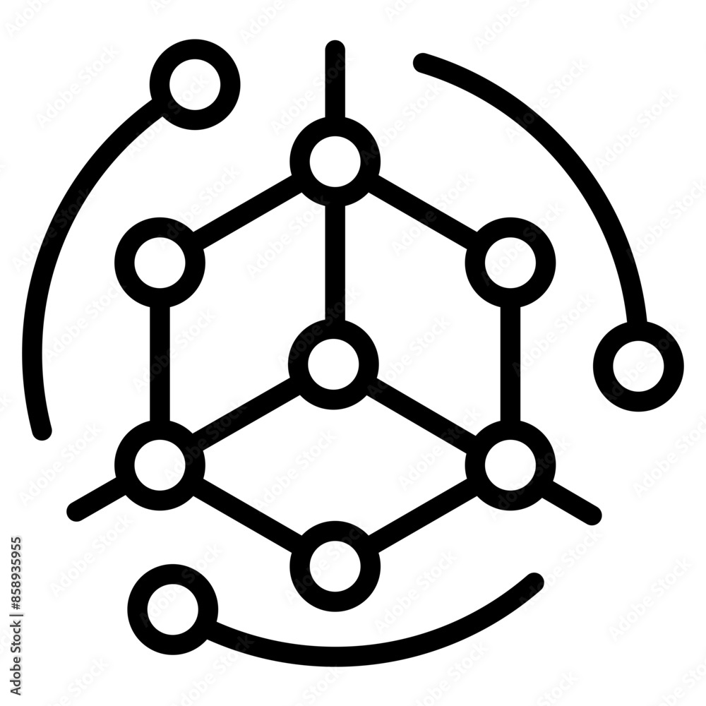 Nanotechnology Icon Element For Design Nanotechnology Icon Element For Design