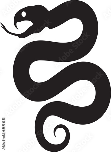 Wallpaper Mural Snake tattoo design silhouette vector art work EPS file Torontodigital.ca
