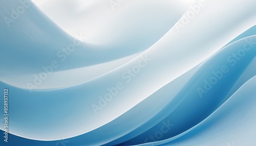 Blue and white waves vibrant background with a swirling
