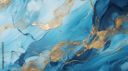 Wallpaper Mural  Marble effect background. Fluid art texture. Backdrop with abstract mixing paint effect. Mixed paints for interior poster. Torontodigital.ca