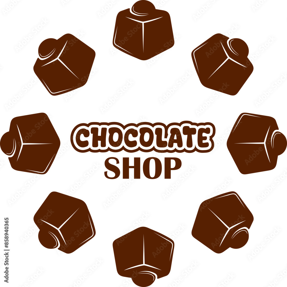 Chocolate Logo With Lettering Chocolate Logo With Lettering
