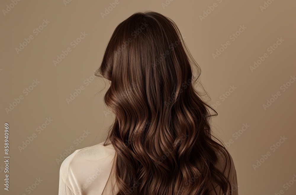 Portrait of a beautiful girl with luxurious curly long hair,Lively hair,copy space,Back view concept. Portrait of a beautiful girl with luxurious curly long hair,Lively hair,copy space,Back view concept.