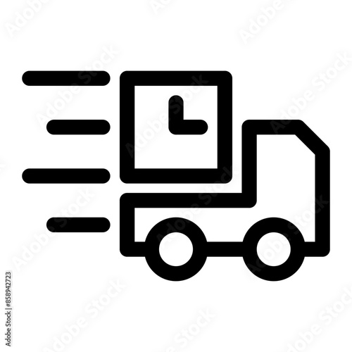 waiting delivery package service icon