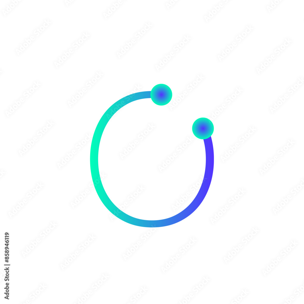 o alphabet tech logo gradient vector eps o alphabet tech logo gradient vector eps