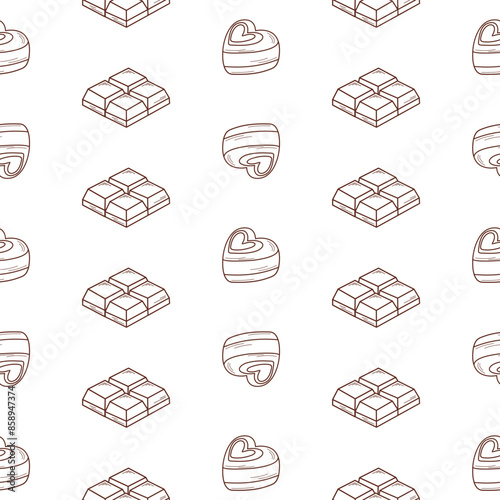 Line Chocolate Background Pattern