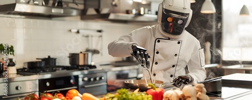 Robot Chef Wearing Classic ...