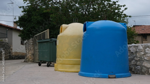 Trash selection. Urban waste collection. One of the ways to preserve the environment.