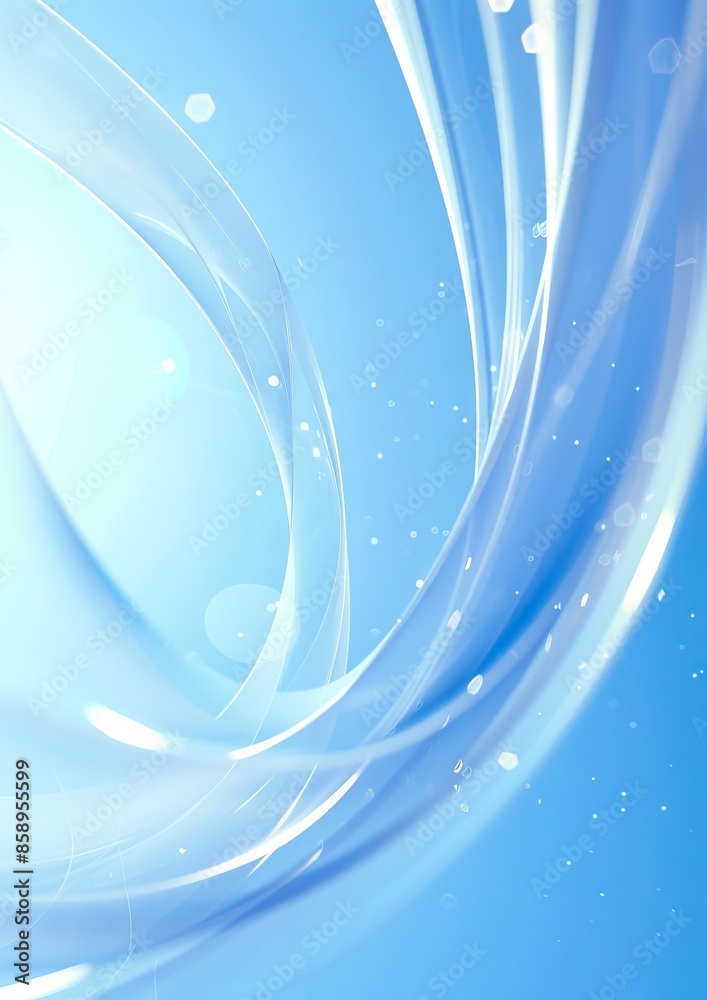 A blue background with a white swirl. A blue background with a white swirl.