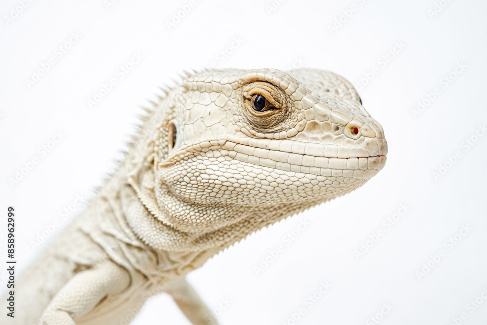 Fototapeta premium White Lizard Close-Up