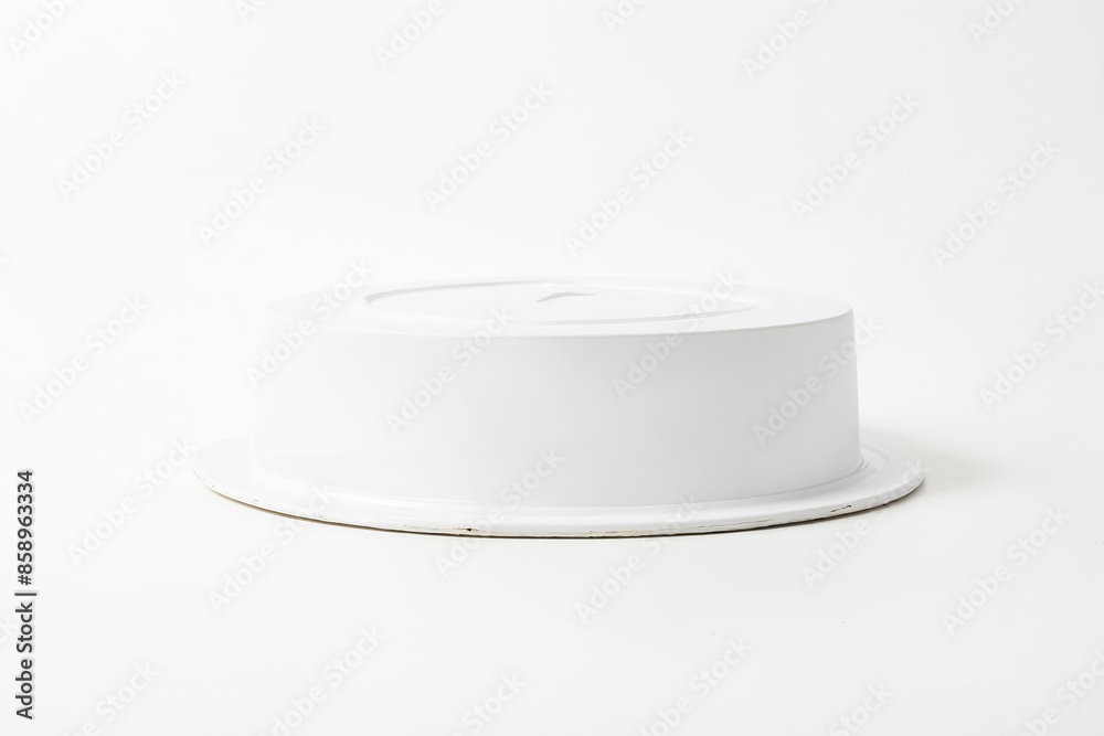 White Cake Stand On White Background White Cake Stand On White Background