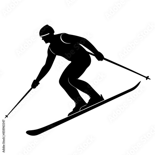 skier on a ski slope