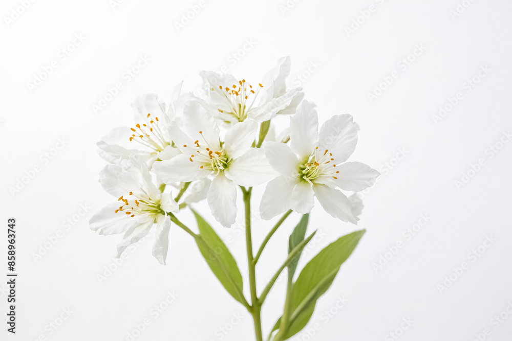 Delicate White Flowers with Yellow Centers Delicate White Flowers with Yellow Centers
