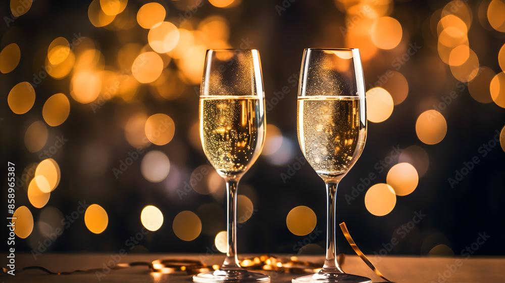 wine glass with sparkling background wine glass with sparkling background