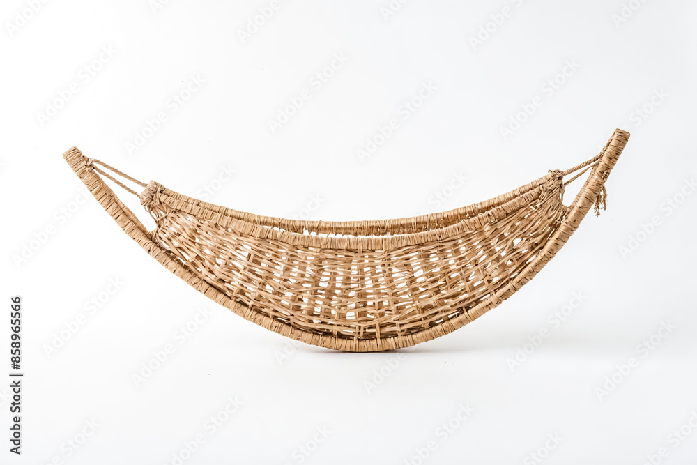 Fototapeta premium Woven Basket Isolated on White Background
