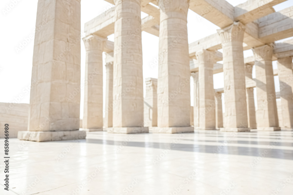 Fototapeta premium Blurred Columns of Ancient Architecture